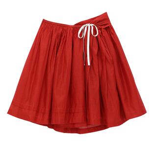 【MARCHEN】虞书欣同款蕾虎秋冬流行网球课倾斜百褶短裙半裙