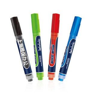 雅谷成膜白板笔环保易擦无痕米黄板哑光投影板教学笔可加墨大容量