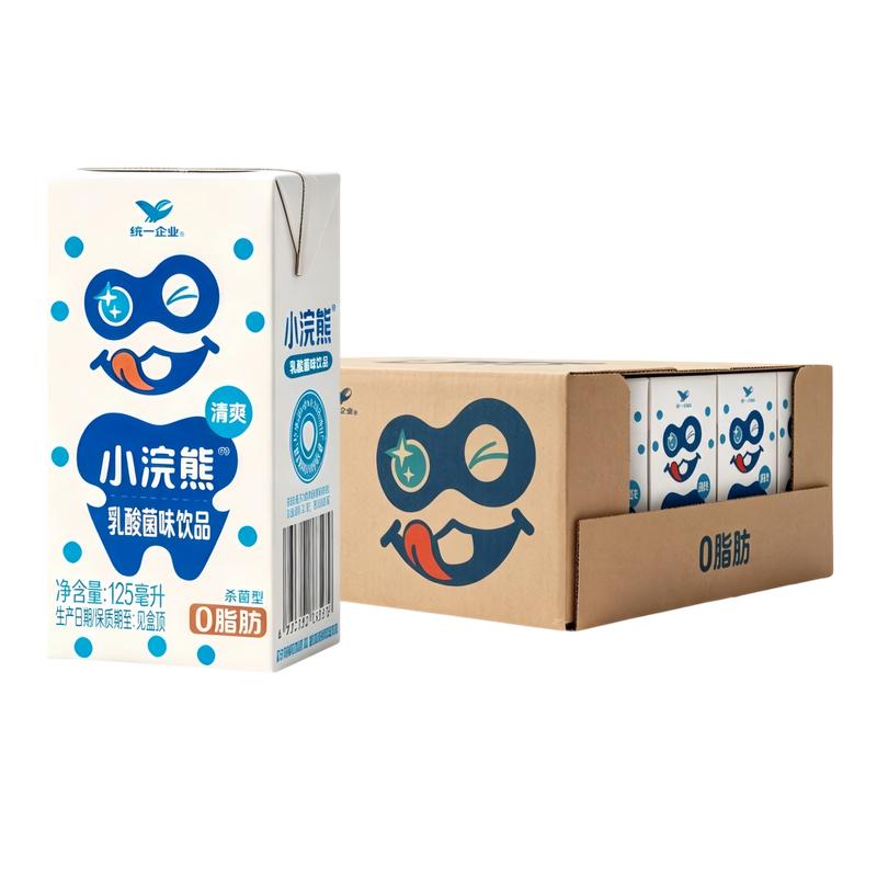 统一小浣熊乳酸菌饮料125ml*24盒