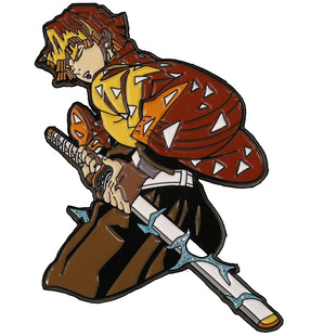 FooLii孚狸鬼灭之刃我妻善逸金属徽章胸针别针pins配饰挂件周边谷