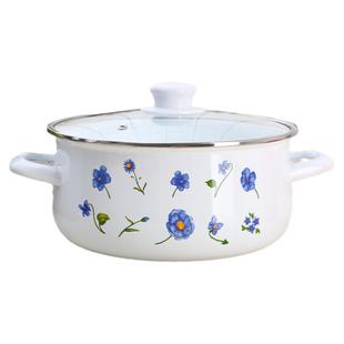 【厚实款】16-24cm老式搪瓷熬中药锅烧锅炖锅奶锅汤锅煮面小锅