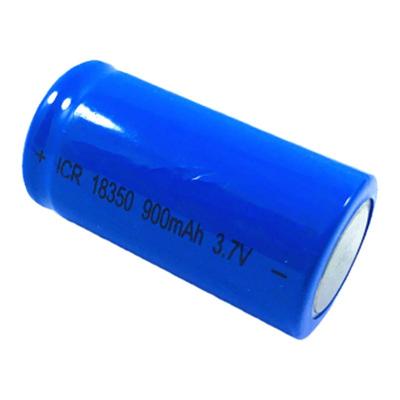 蓝色18350可充锂电池3.7V900mAh