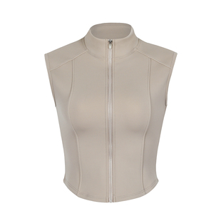 annerun马甲女秋冬外穿高级感加绒开衫运动外套防寒保暖健身服装