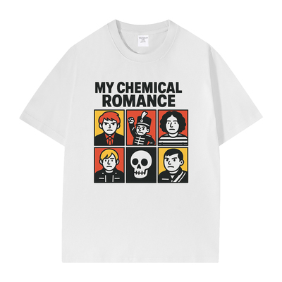 My Chemical Romance乐队美式休闲正肩纯棉圆领摇滚短袖T恤