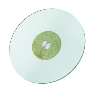 转盘餐桌家用大圆桌旋转钢化玻璃底座圆桌面饭桌手动转台酒店圆台