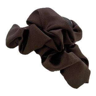 扁头救星~闪光云朵抓夹女高级感缎面鲨鱼夹2026新款盘发夹子发饰