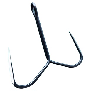 旋转蝴蝶钩刀锋锚鱼钩破鳞钩二本钩合金长柄挂鱼锚钩防挂底划鱼钩