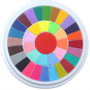 儿童手指画印泥印台幼儿园绘画涂鸦手掌印泥画颜料可水洗手掌印盘