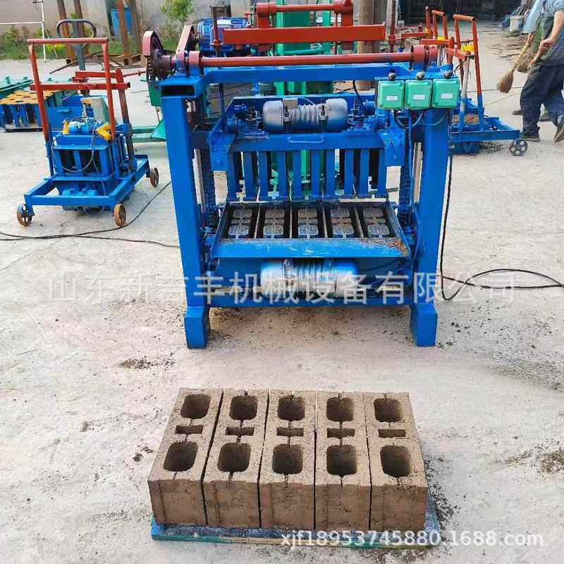Block Making machine 小型空心砌块砖机 半自动制砖机械设备