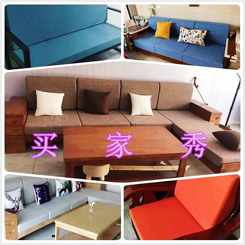 60D高密度加厚加硬沙发海绵垫实木红木飘窗垫座椅床垫订做50D海绵