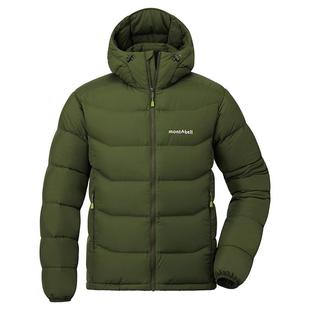 montbell日本蒙贝欧秋冬季新款欧版男士羽绒服舒适保暖连帽鸭绒服