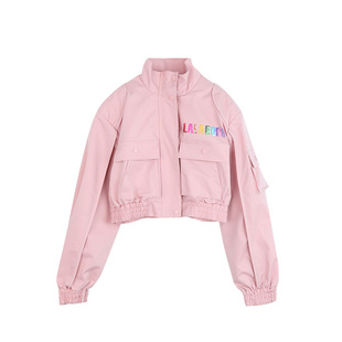 LALABOBO早秋新品可爱美式女团亮片单夹克大码外套女|LBCC-WSJW14