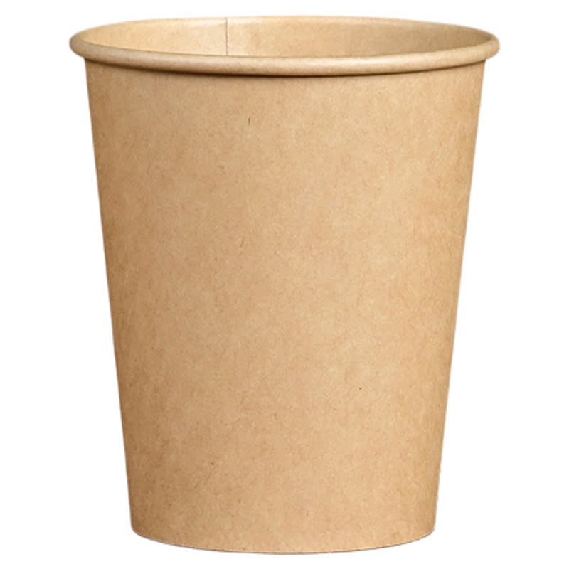 牛皮纸杯定制印logo加厚一次性杯子食品级竹浆纸杯高级感水杯商用