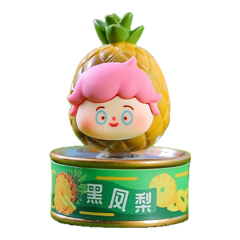 转好运水果罐头网红爆款盲盒2025新款女孩可爱水果菠萝手办送礼物