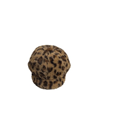 宝宝帽子男童冬毛绒保暖加厚短檐