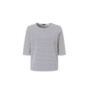 【明星同款】R13 修身显瘦七分袖上衣条纹圆领T恤