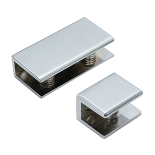 玻璃夹转角卡扣不锈钢层板卡子夹子固定器卫生间卡槽隔板浴室直角