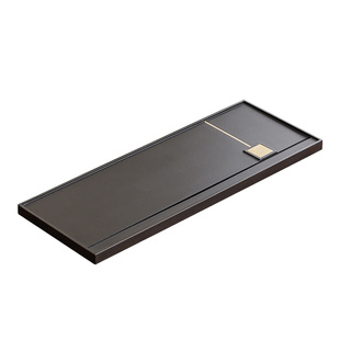 天然乌金石茶盘整块原石2026新款办公室用桌面带排水湿泡茶台