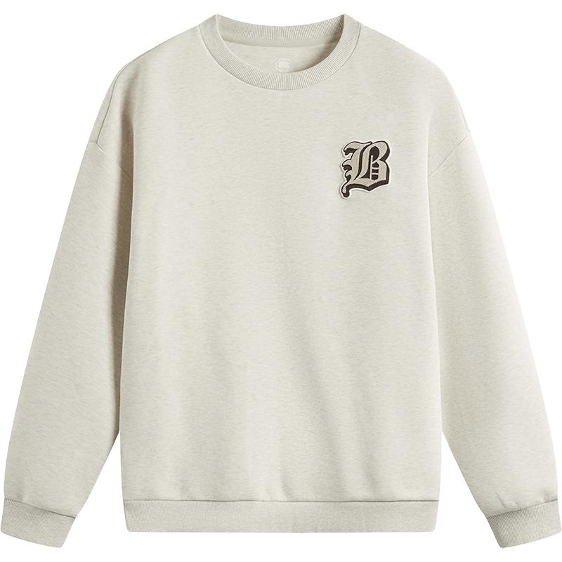 李宁反伍BADFIVE卫衣男士冬季套头衫舒适长袖圆领男装针织运动服