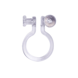 耳钉改耳夹神器隐形转换器工具耳夹树脂u型耳针耳环diy无耳洞透明