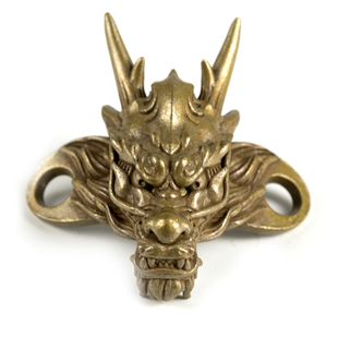 杂良社原创-2023新款黄铜龙头鞋扣龙吊坠辰龙十二生肖龙年挂件