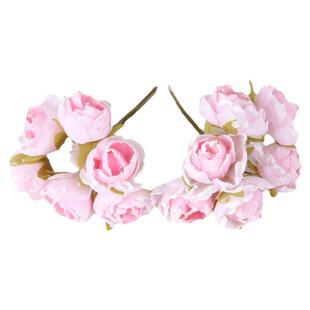 森系仿真花假花绢花diy手工头饰花环材料玫瑰花头花朵 草帽花配件