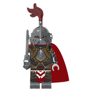 第三方抽抽乐中古2002教廷护廷骑士步兵益智儿童积木男孩人仔玩具