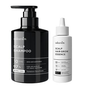 日本sakuraim丝可樱洗发水生发液套装防脱发育发掉发增发密发进口