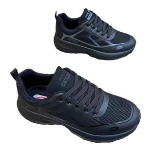 秋冬新款男鞋皮面防水保暖加绒男士休闲鞋潮流轻便防滑耐磨运动鞋