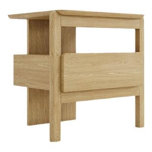 曲美家居简约现代卧室储物柜实木收纳柜子高脚抽屉 树屋床头柜