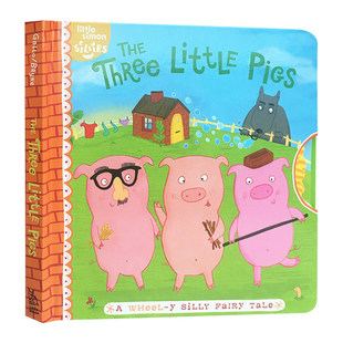三只小猪 英文原版绘本 The Three Little Pigs 机关操作纸板书 经典童话故事书 儿童英语启蒙早教认知 英文版进口原版书籍