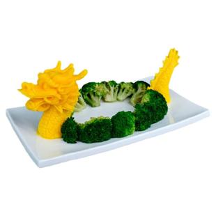 龙头龙尾盐雕模具硅胶铂金级立体冰雕巧克力酒店厨房创意摆盘装饰