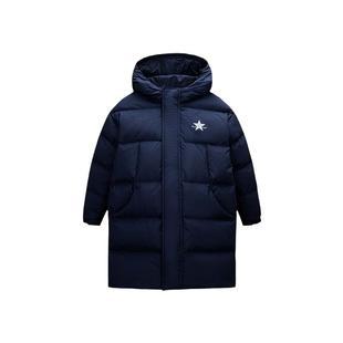 匡威儿童装男女童羽绒服2025冬季新款中大童抗寒保暖外套长款冬装
