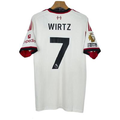 25-26利物浦客场球衣长袖短袖7号维尔茨11号萨拉赫20号若塔足球服