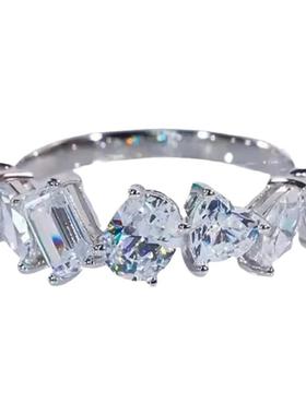 多型莫桑石排戒水滴时尚