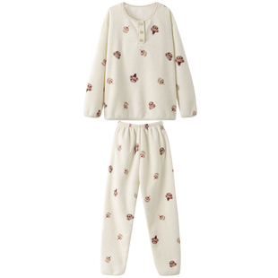 150小个子睡衣女款2025新款秋冬xs小码珊瑚绒家居服套装145矮个子