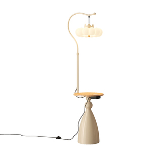 皇冠落地灯客厅沙发旁边茶几高级艺术氛围法式奶油风卧室床头台灯