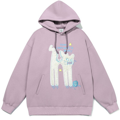 GUUKA美式休闲连帽卫衣