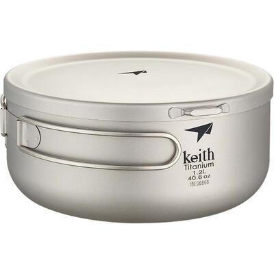 keith纯钛饭盒可明火加热带盖碗