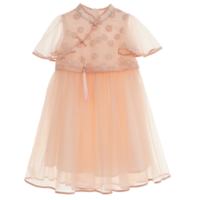 仙气满满优质蕾丝复古连衣裙