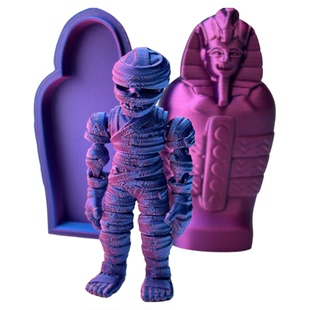 3D打印埃及法老木乃伊模型摆件手办埃及人像埃及人偶埃及人像