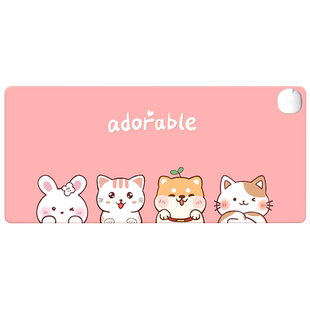 加热鼠标垫桌面超大学生暖手电脑键盘垫子电热板发热暖桌垫办公室