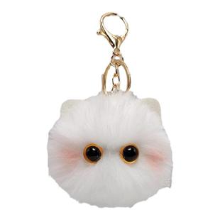 腮红猫猫球山山黑煤球猫猫手作毛绒公仔钥匙扣挂件少女心书包挂饰