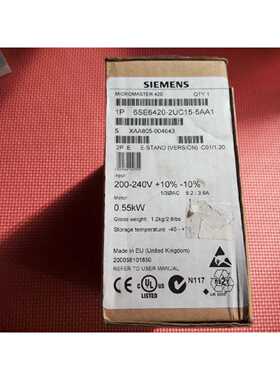 议价6SE6440-2UC15-5AA1西门子m440 0.55kW变频器6SE64402UC155AA