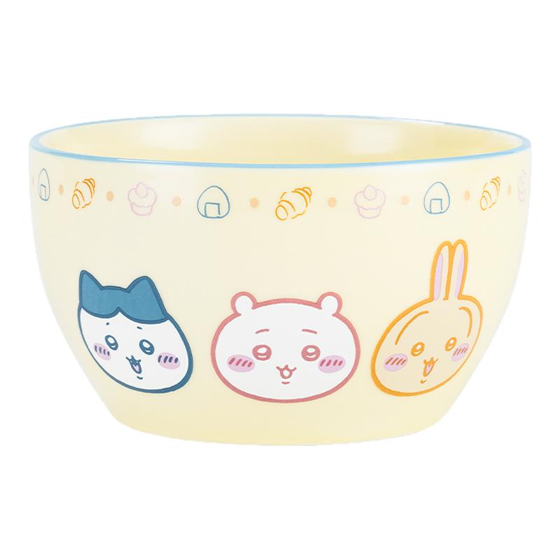 古杰士吉伊卡哇Chiikawa儿童碗陶瓷米饭碗高颜值饭盘家用可爱餐具