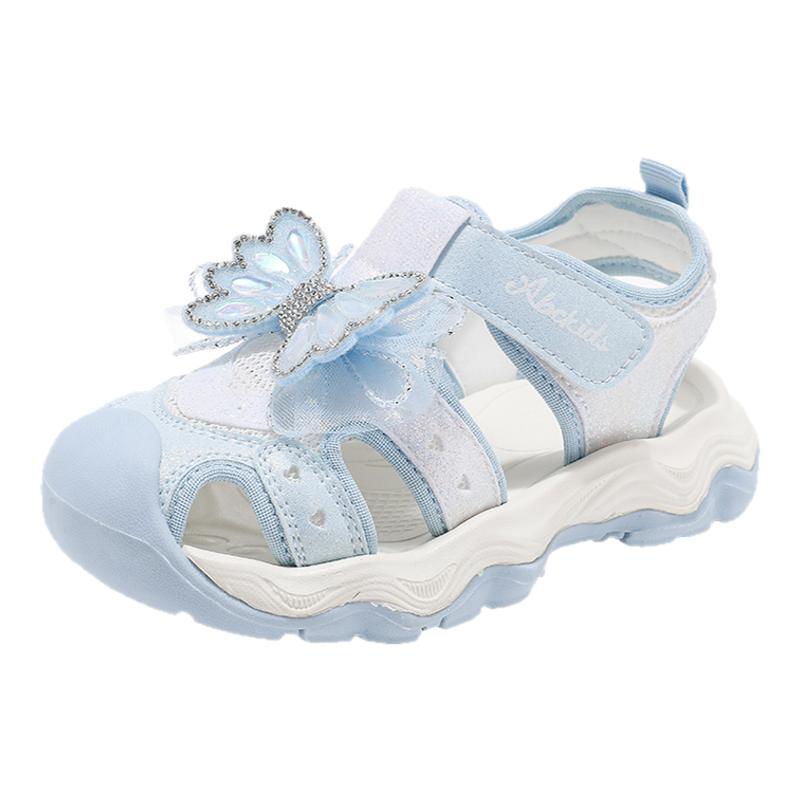 abckids女童凉鞋流行蝴蝶结设计