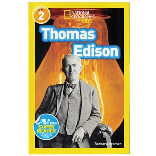 英文原版绘本National Geographic Kids Level2:Thomas Edison 国家地理分级阅读 少儿科普百科英语童书