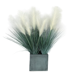 北欧仿真植物芦苇草狗尾草假花办公室绿植橱窗装饰摆件洋葱草单只