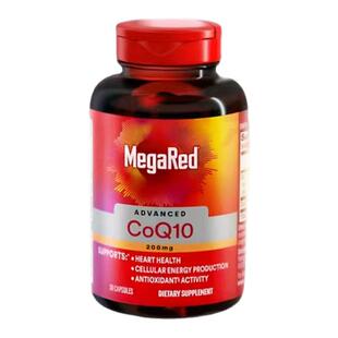 MegaRed脉拓辅酶Q10高含量易吸收心肌护血管强健骨骼心脏健康90粒