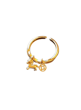 本命年生肖马上有钱转运开口戒指